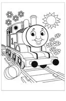 Thomas de Trein kleurplaat 1
